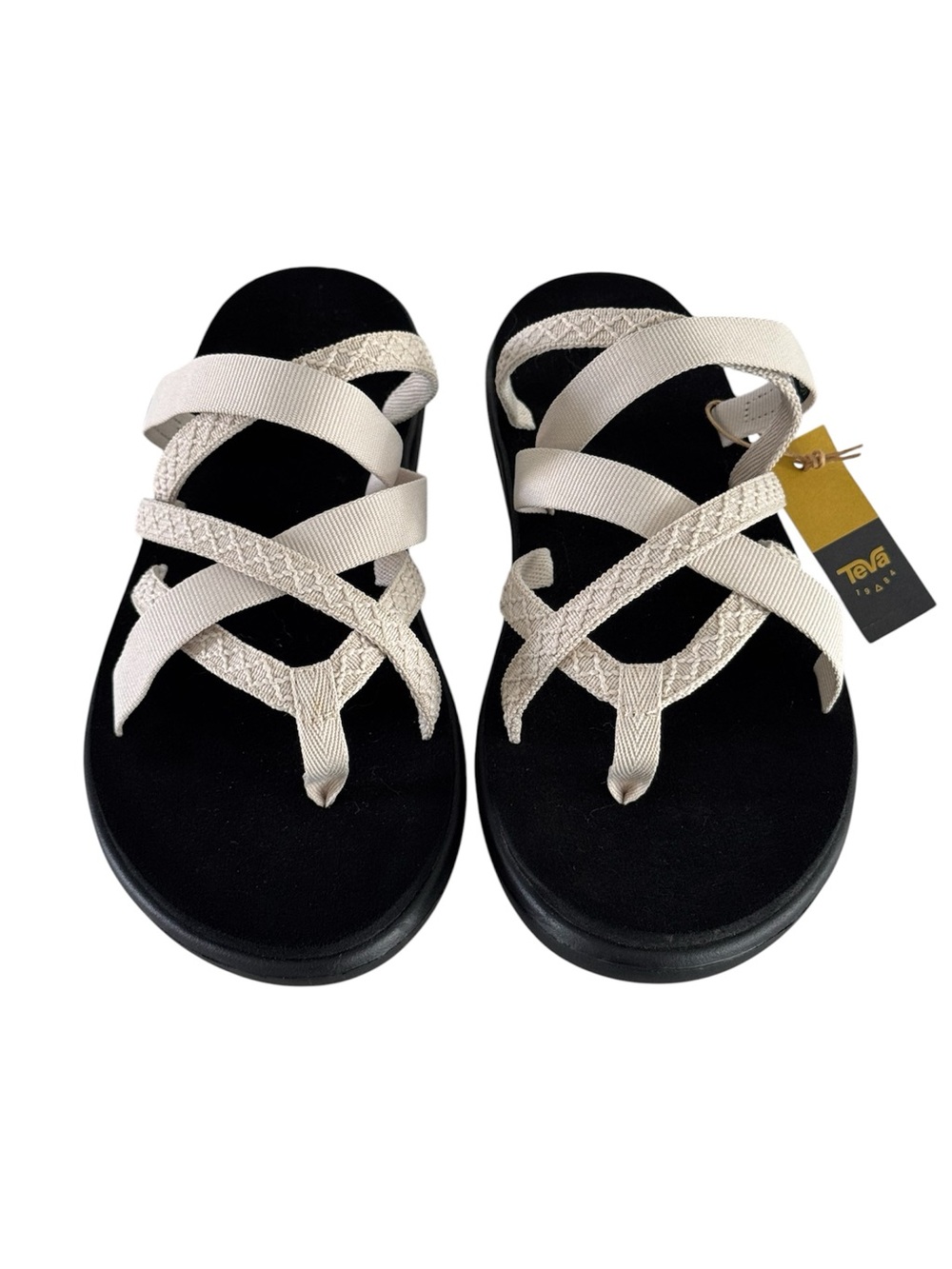 Teva Womens Voya Zillesa Strappy Sandals, Mahani White Swan Size 11 NEW